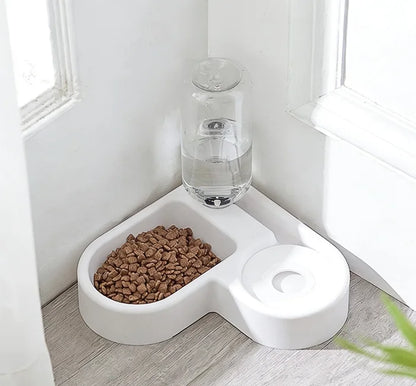 1PC Automatic Drinking Fountain Heart-shaped Pet Bowl Waterproof Spout Cat and Dog Bowl