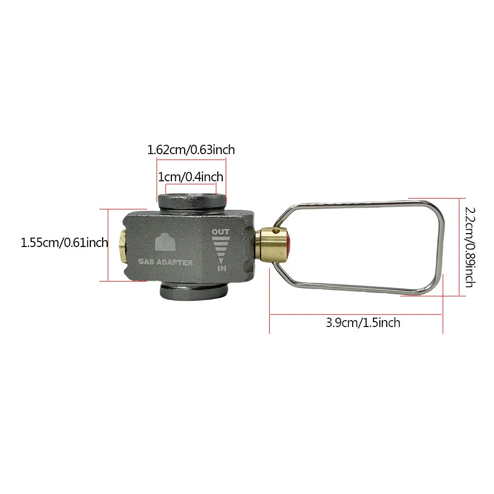 Camping Gas Tank Intercharge Conversion Valve Butane Adapter Gas Saver Plus Gas Convertor Shifter Refill Flat Tank Adapter