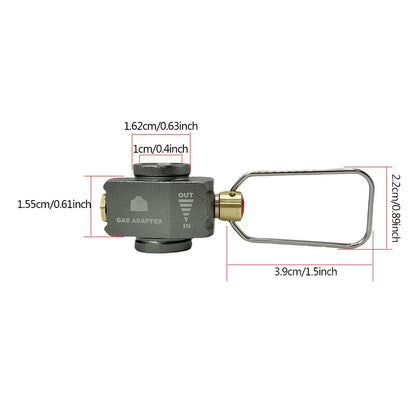 Camping Gas Tank Intercharge Conversion Valve Butane Adapter Gas Saver Plus Gas Convertor Shifter Refill Flat Tank Adapter