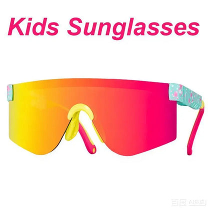 Kids Youth UV400 Sun Glasses Outdoor Baseball Softball Sunglasses Sport Cycling Eyewear Mtb Boys Girls