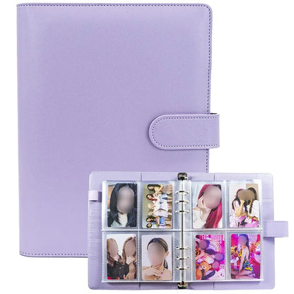 25pcs Page(4 Grids) Photo Card A5-Binder Kpop Photo Albums Idol Cards Loose-leaf Collect Book Binder Binder Photocard Holder