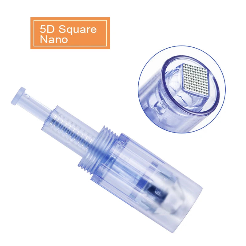 10PCS Derma Pen Needles Screw Cartridge Replacement Heads For Nano Microneedling Pen MicroNeedle Derma Stamp Skin Care