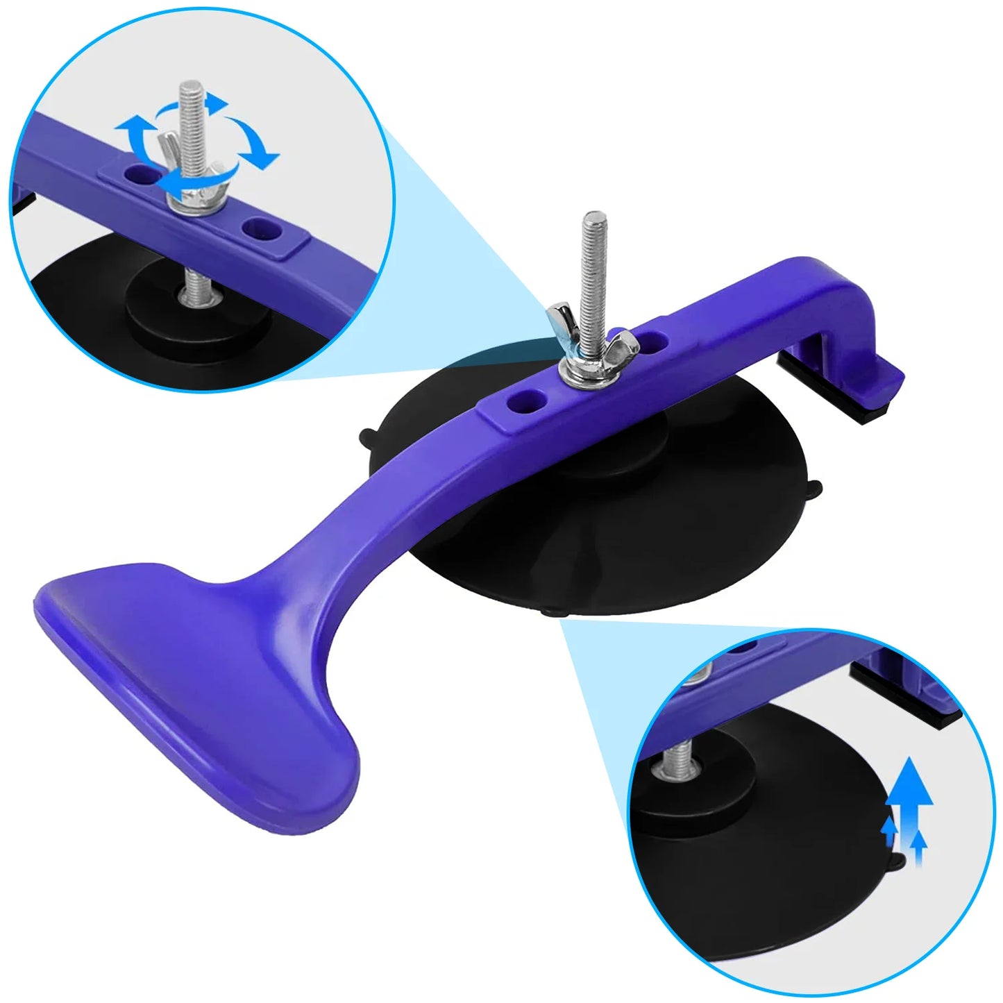 Upgraded 6pcs Suction Cup Clamp Kit For Car Convertible Glass Windshield Top Repair Adhesive Class Clamp Kit With Sponge Pad