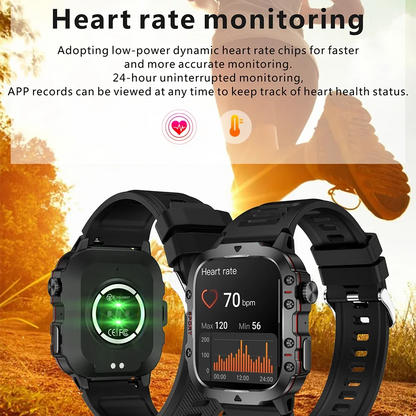 Original Military Men Smart Watches Wireless Call Fitness Clock IP68 Swim Waterproof Sport Smartwatch for Women IOS Android 2025