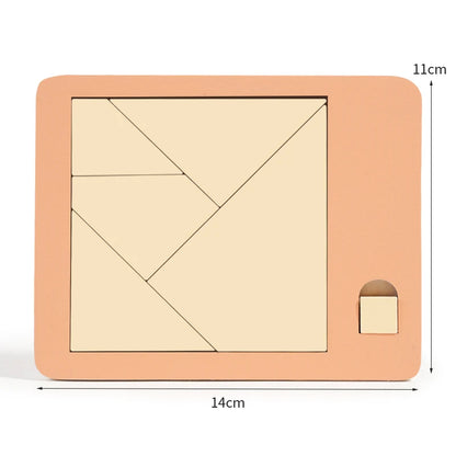 Wooden Geometric Puzzles Challenge Impossible Brain Burning Decompression IQ Mind Brain Teaser Jigsaw Puzzle for Adults Kids