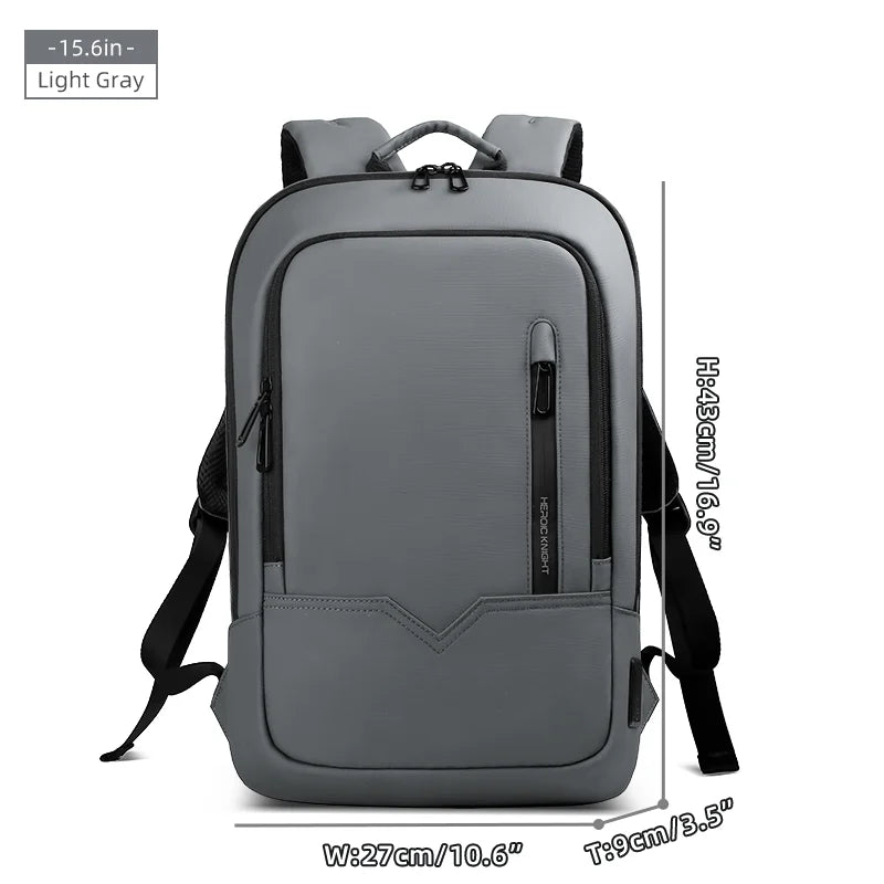 Heroic Knight Men's Daily Laptop Backpack Lightweight Minimalist Commute Office Daypack Women Waterproof Business Trip Schoolbag
