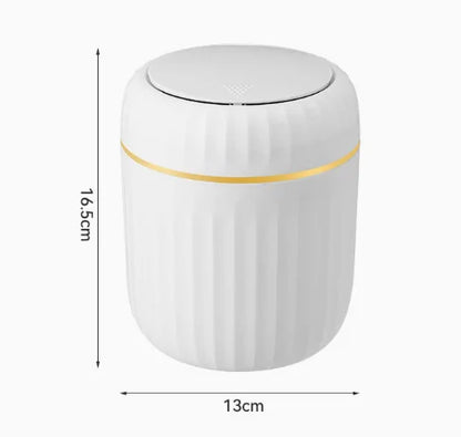 Mini Desktop Trash Can with Lid Garbage Waste Bin Organizer Bedroom Office Desk Storage Box Made Durable Plastic Home Supplies