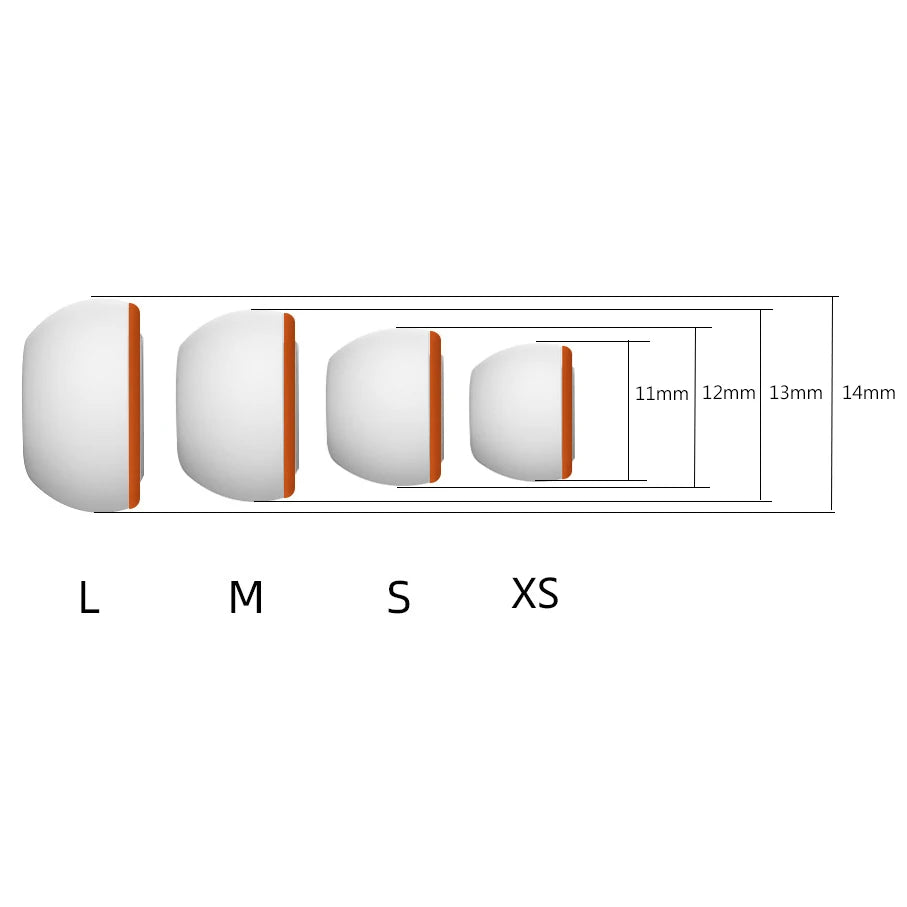 Memory Foam Ear Tips for Apple AirPods Pro 2 1 Silicone Ear Cushion Replacement Earphone Earpads Ear Plug Cap Accessories 1 Pair