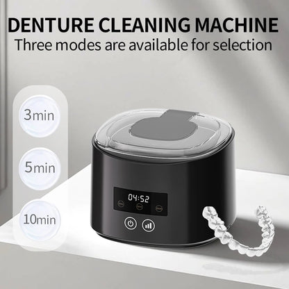 50KHZ USB Rechargeable Ultrasonic Braces Cleaning Machine Multi-Function for Invisible Retainer Denture And Jewelry Care