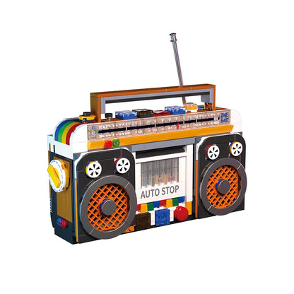 554PCS Color Radio Model Building Blocks Retro Small Home Appliances Assembly Bricks DIY Toys Decoration Children Holiday Gift