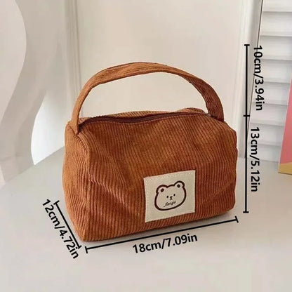Women's Cosmetic Bags Plush Cute Summer Fashion Large Soft Comfortable Handbag With Handle