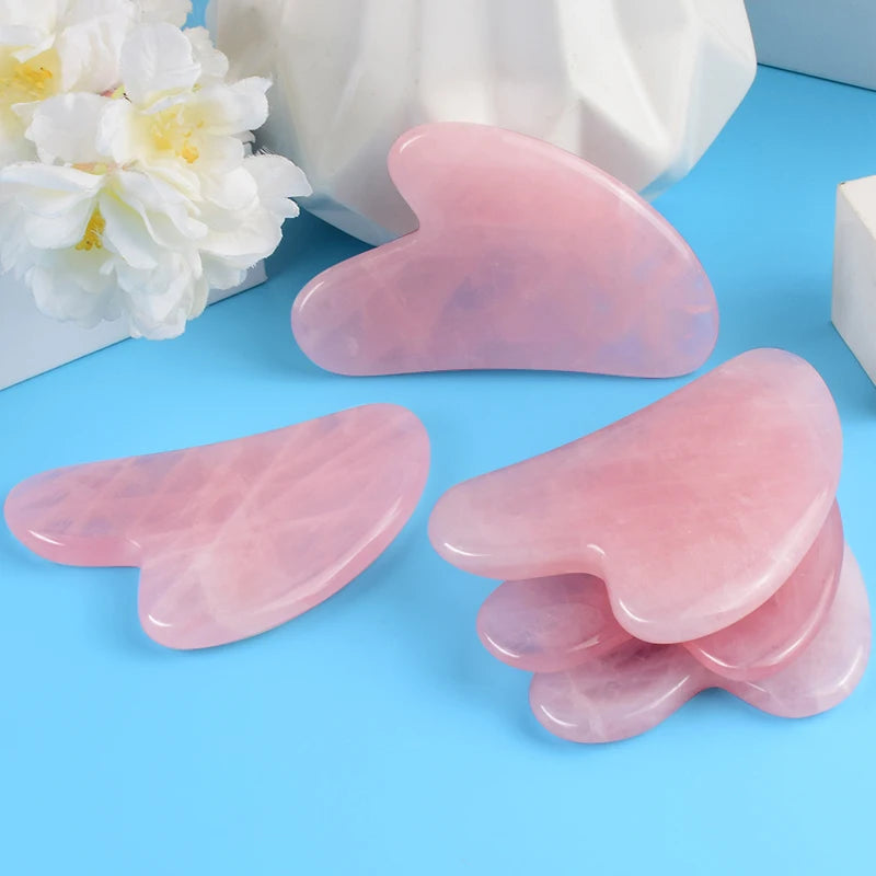 Natural Stone GuaSha Jade Facial Beauty Scraping Massage Tools Firm Skin Care Face Gua Sha SPA Physical Gue Che Roller