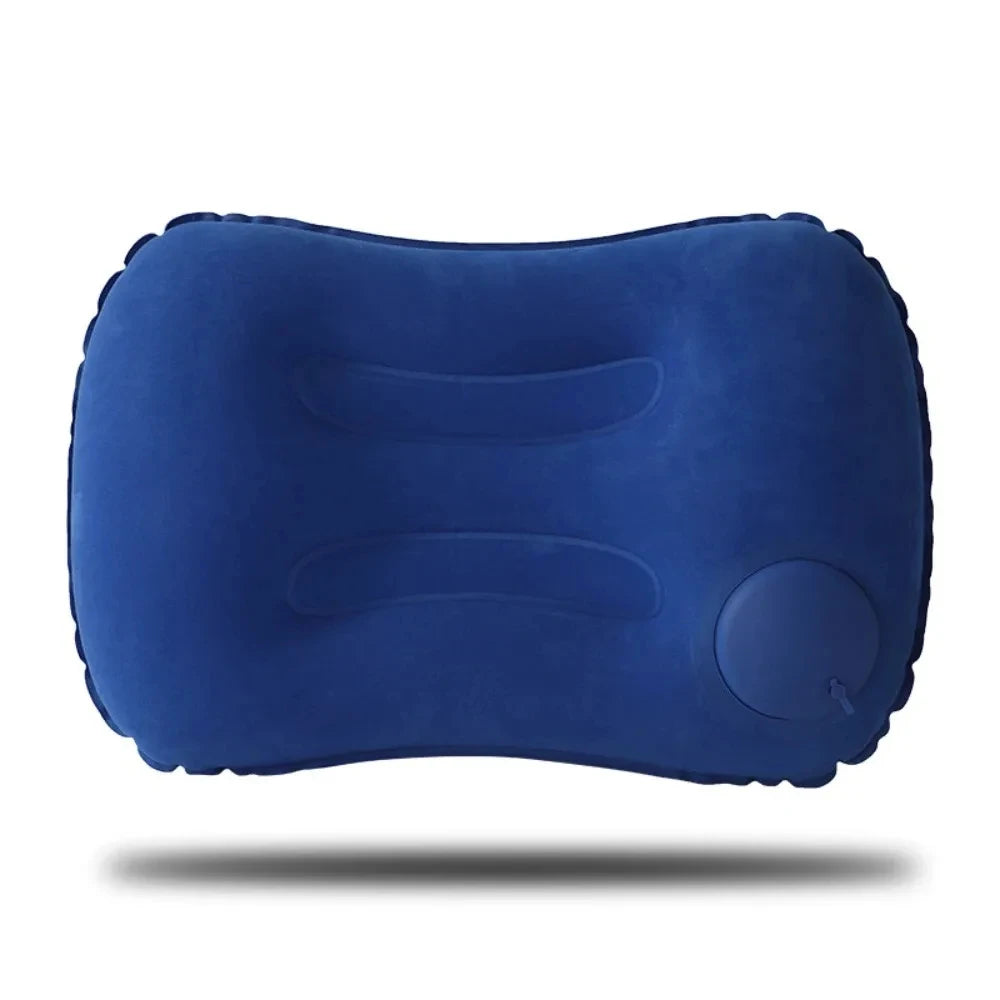 Ultra Soft Portable Inflatable Pillow Neck Lumbar Support for Camping,Pool Car Travel,Outdoor Lightweight Compact Comfort