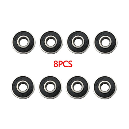 8PCS ABEC-11 High-Speed Bearing 608RS Is Suitable for Skateboard Long Board Inline Roller Skates, Ice Skates, and Low-Noise
