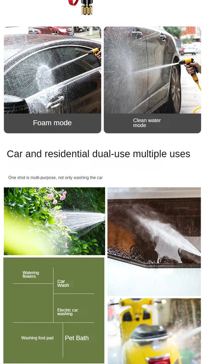 Telescopic Water Pipe with High-pressure Nozzle Car Washing Tool Set Extension Hose Water Hose for Pressure Cleaner
