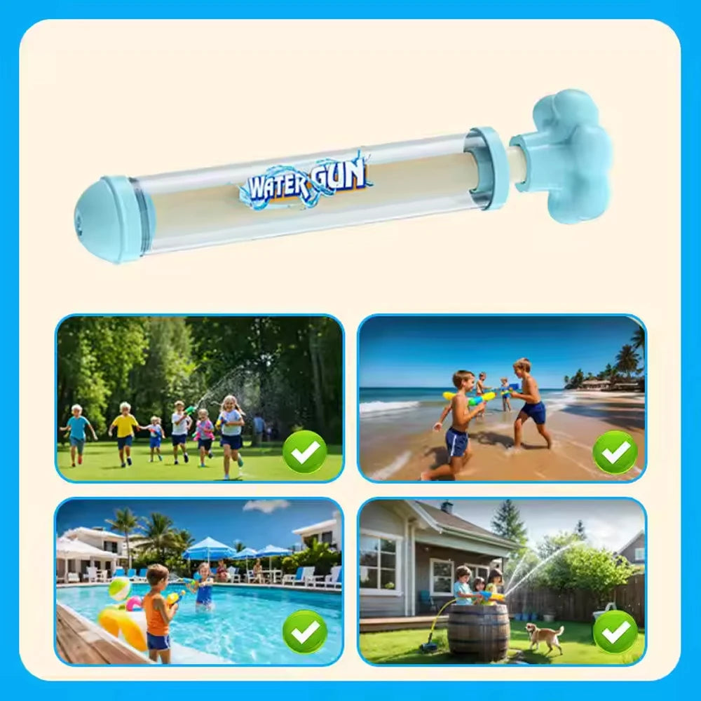 Water Gun Children's Water Fights Games Kid Summer Interactive Pull-Out Water Spray Toys Photography Atmosphere Props