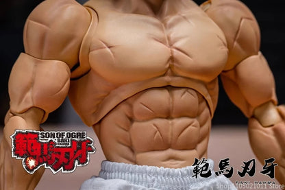 1/12 Scale Anime Baki Hanma Oni Action Figure Real Man Assembly Model Figurine Office Desktop Decoration Ornaments Boy'S Gifts