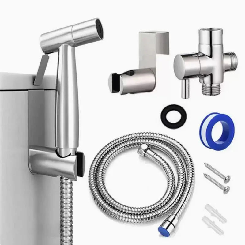 Household toilet companion, one in two out triangle valve, bathroom washer, high-pressure booster spray gun, water gun