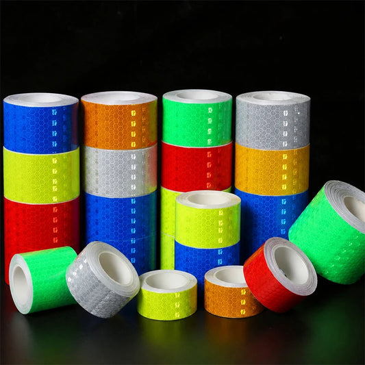 5cm width Reflective Tape 1/3/5/8m Safety Warning Sticker Reflector Protective Tape Strip Film for Trucks Auto Motorcycle Van