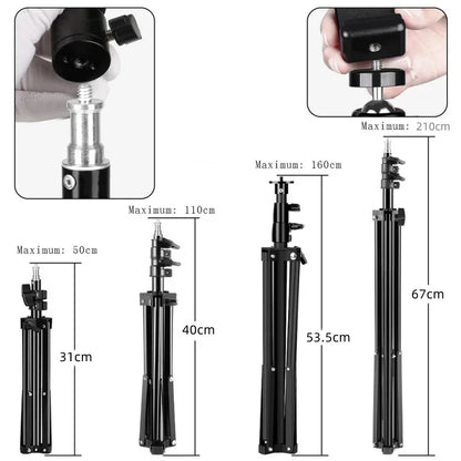 RP01-B Heavy Duty Metal Alloy Light Stand 160cm Tripod for Photo Studio Softbox Video Flash Reflector Lighting Background Stand