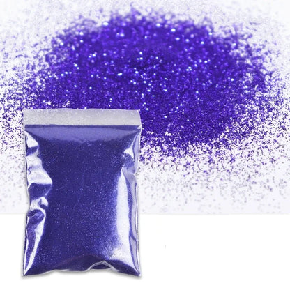 50g Extra Fine Glitter Holographic Laser Dazzling Nail Glitter Powder Art Crafts Resin Tumbler Decoration Shiny Flakes Sequins