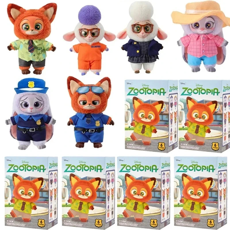 Original Zootopia2 Blind Box Nick Judy Action Figure Plush Vinyl Doll Mystery Surprise Box Anime Figures Cartoon Collection Toy