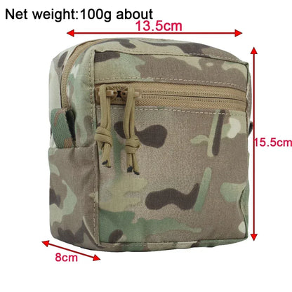 Tactical Molle Pouch Admin GP Pouches Small Utility EDC Bag for Tactical Belt and Molle Vest Storage Bag Hunting Bag