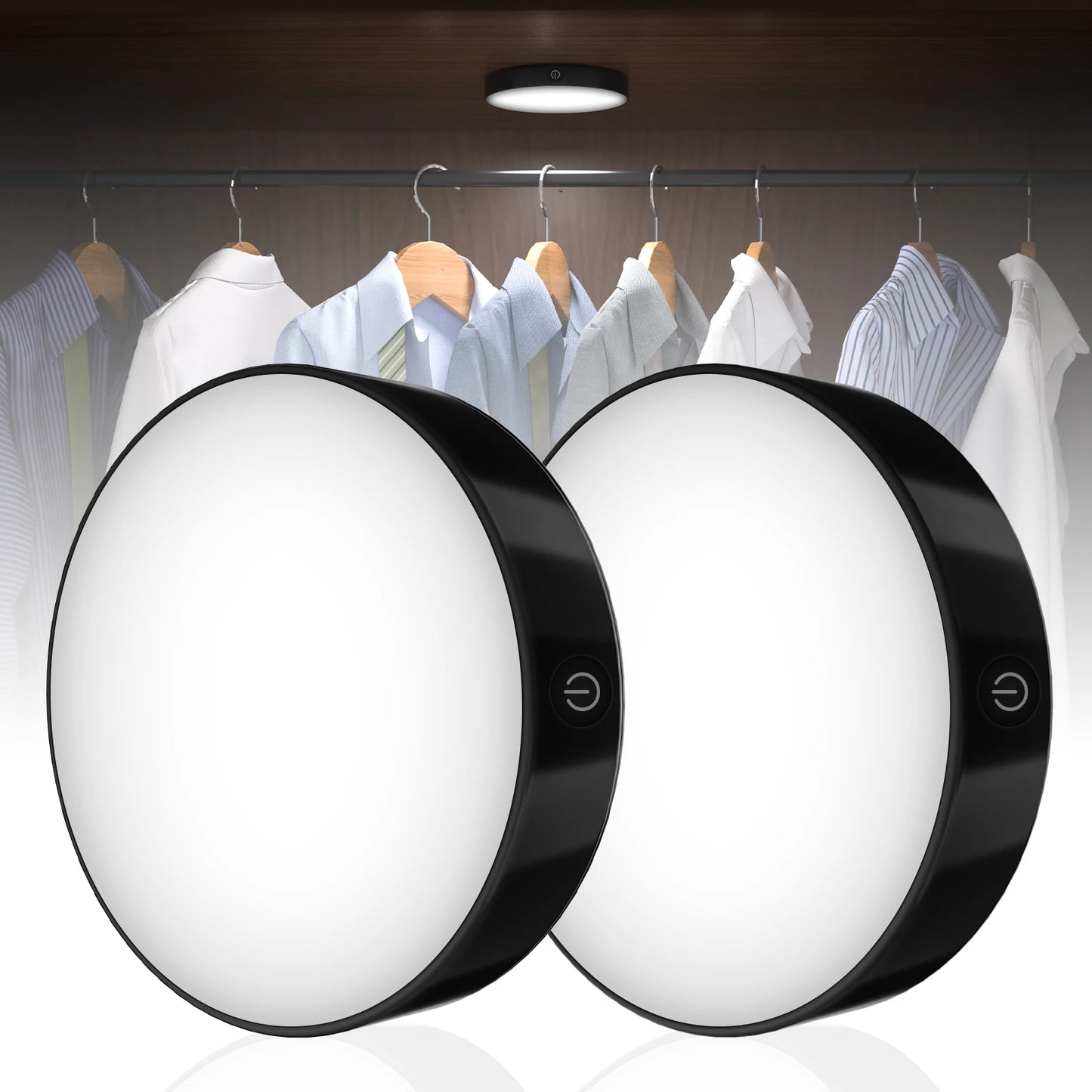 WILLED Rechargeable Dimmable Touch Light Buit-in 1000mAh Batter Portable LED Night Lights for Cabinet Wardrobe Kitchen Bedroom