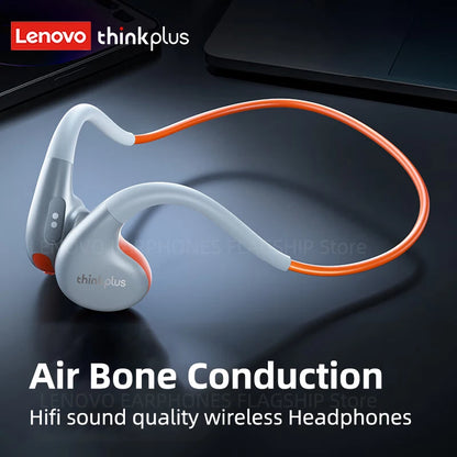 Original Lenovo X7 Air Conduction Headphone Wireless Bluetooth 5.3 Earphones Bone Conduction Sports Headset Outdoor EarHook Mic