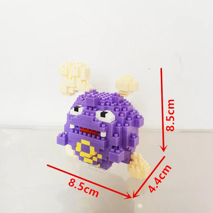 75 Style Building Blocks Assembly Anime Picachu Charizard Doll Blastoise Bulbasaur Gengar Bricks Figures Toy for Kid Gift