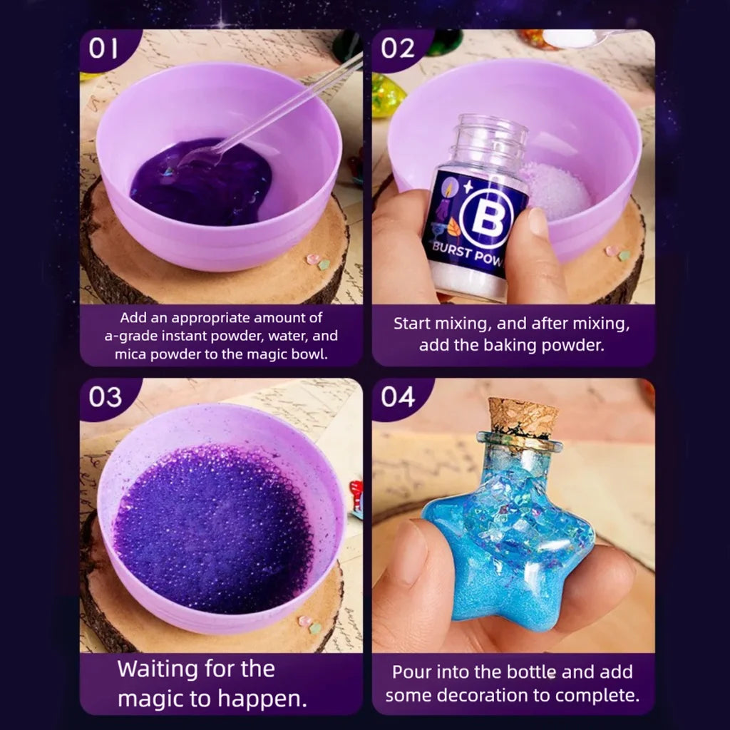Little Magician Potion, Children's DIY wizard Toys, Creative Experiments DIY Ornament Toys Gift for Christmas/Birthday/Halloween