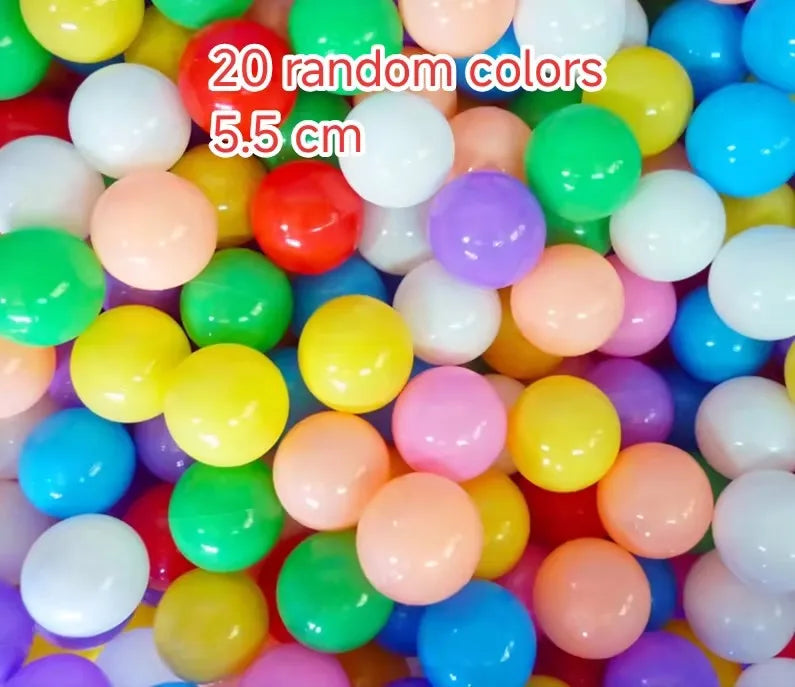 20PCS Outdoor Sport Ball Colorful Soft Water Swim Pool Ocean Wave Ball Baby Eco-Friendly Stress Air Ball Tent Toys