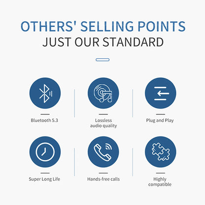 Bluetooth 5.3 Transmitter Receiver Adapter Wireless Audio For Car Music Headphone Speaker 3.5mm Jack AUX Wireless Audio Adapter