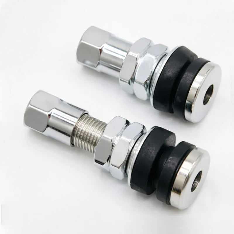 Motorcycle Scooter Tubeless Tire Valve Stem Straight Bent 90 135 degree Copper Silver Valve For ATV Motorbike Quad