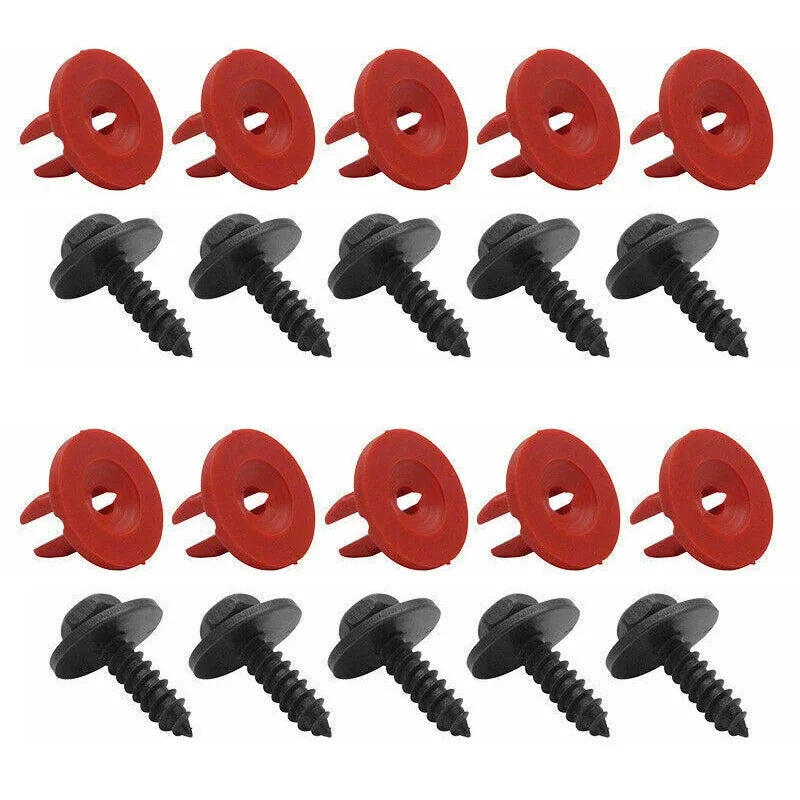 20PCS Engine Undertray Cover Clips Screws For Volvo V50 C30 For Jaguar For Ford Focus Ii 04-11 C-max 03-10 For Mondeo Mk3 00-07