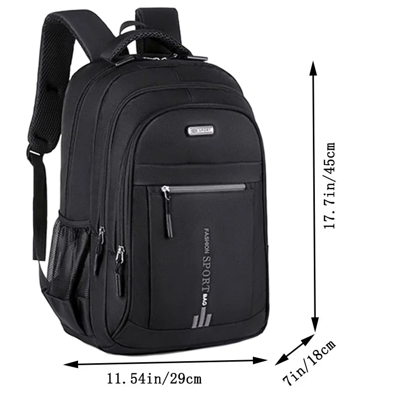 Spring new backpack male leisure business travel backpack Large capacity junior high school bag female computer men's bag