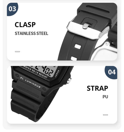 SYNOKE Military Digital Watches Men Sports Luminous Chronograph Waterproof Male Electronic Wrist Watches Relogio Masculino