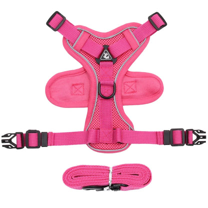 Cat Harness and Leash Set for Small to Large Cats Adjustable Cat Vest Harness Reflective Trim Universal Cat Leash and Harness