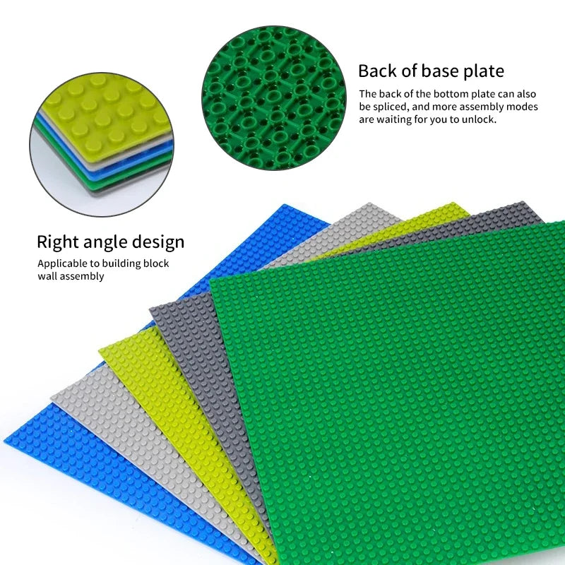 Single Double Sided Classic Base Plates Blocks Plates  32x32 16x16 16x32 Dots DIY Simulated scene Building block base Toy