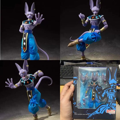 Hot Anime Figure Shf Dragon Ball Z Beerus Super God of Destruction Action Figures PVC Collection Model Toy For Children Gift