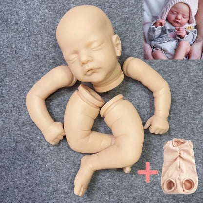 18-19 Inches Blank Reborn Baby Kit Sam Unpainted Unfinished Bebe Reborn Doll Molds Parts Vinyl Kit With Cloth Body