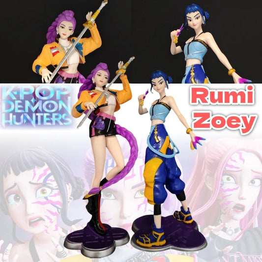 22cm/8.66inch Anime KPop Hunter Periphery Toy Doll Action Figure PVC Model Desktop Ornament Toy Fans Christmas Gifts