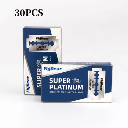 New Adjustable Safety Razor Mens Folding Shaving Double Edge Classic Safety With 5 PCS Titanium Coated Blades Shaver Razor Blade