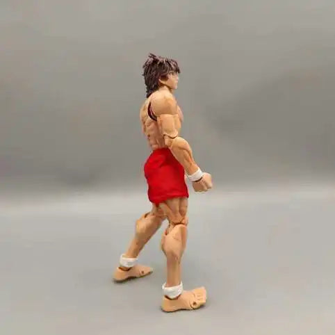 kucikuji 1/12 Scale Anime Baki Hanma Oni Action Figure Real Man Assembly Model Figurine Office Desktop Decoration Ornaments