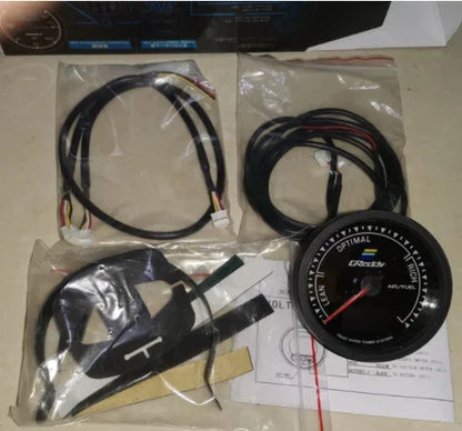 62mm GReddi LCD Digital Display Car Gauge Oil Pressure Oil Temperature Water Temperature Voltmeter Boost Gauge