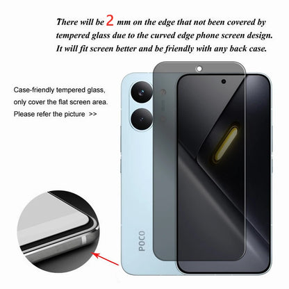 For Poco X8 Pro Max Glass For Poco X8 Pro Tempered Glass Anti Peep Privacy Screen Protector For Poco X8 Pro Max