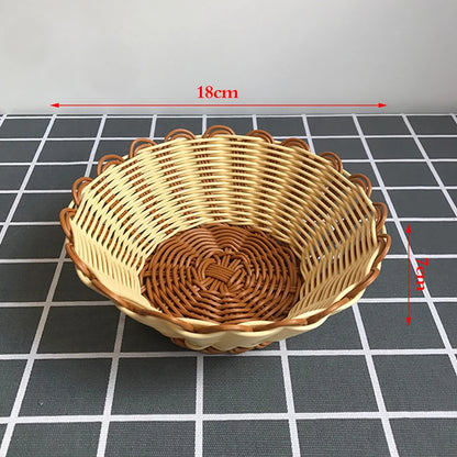 1PCS Tableware Solid Wood Round Dessert Plate Japanese-style Wooden Tray Snack Plate Dried Fruit Plate Wooden Plate