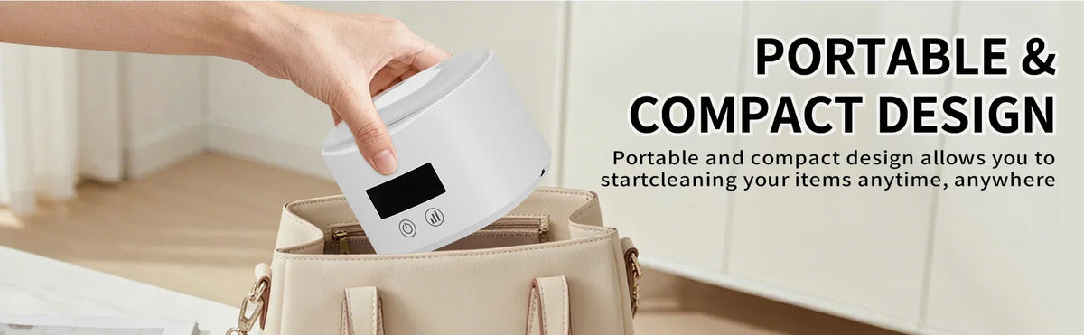 NEW HOT Small portable cleaning machine full-automatic household cleaning jewelry braces contact lens cleaner