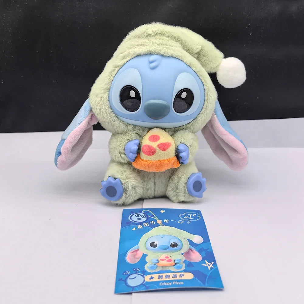 HOT Stitch Eat Something Before Sleep Series Blind Box Plush Vinyl Toys Cute Doll Labu V3 Mystery Box Bag Pendant Decor Gift