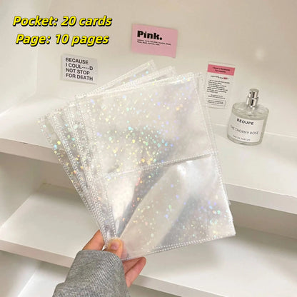 1-4 Grids Multi-Pockets Photo Card Binder Inner Pages A5 Kpop Photocards Sleeves Photo Album Page Protector Cards Sleeve Sheets 
